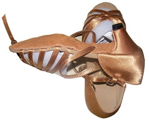 Scarpe per bambina per il ballo in bronzo