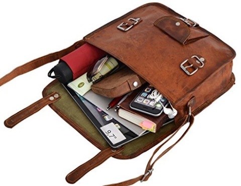 Borsa Tracolla Classica In Pelle Vintage