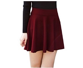 Gonna Per L'estate Dal Colore Rosso Slim