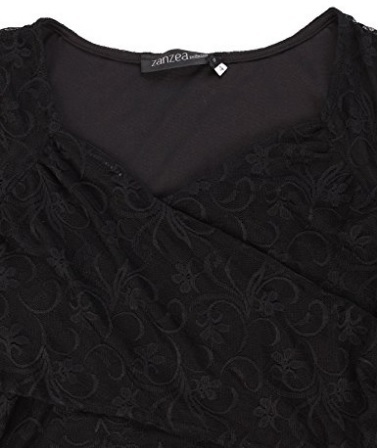 Maglia Con Maniche In Pizzo E Scollo A V