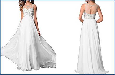 Vestito Da Sposa Linea Ad A E Chiffon