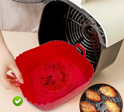 Niente più carta forno! passa al cestello in silicone per friggitrice ad aria e risparmia