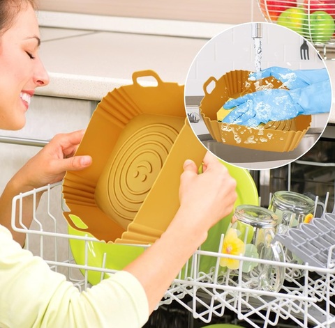 Vaschette In Silicone Riutilizzabili Per Friggitrice Ad Aria