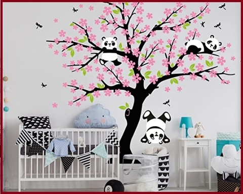 Adesivi murali albero di ciliegio