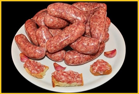 Carne bovina fresca salsiccia