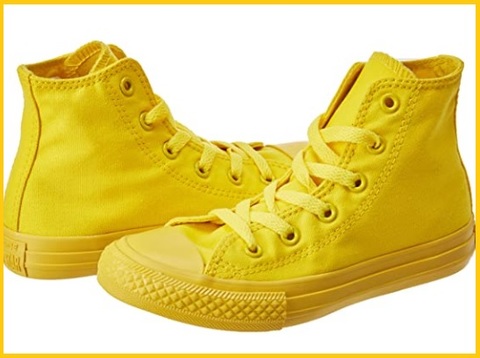 Scarpe all star gialle unisex