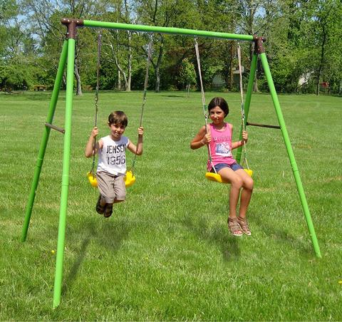 Altalena doppia da giardino per bambini