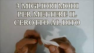 Come Posizionare Al Meglio Un Cerotto Al Dito.