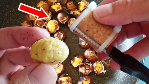 Come Tagliare Le Castagne In 2 Minuti Con Tappo Di Sughero