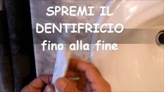 Il modo più semplice per spremere il tubetto del dentifricio