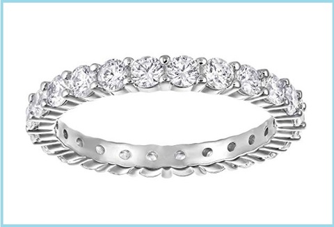 Anello donna in acciaio con cristalli | Grandi Sconti | anelli ideali e perfetti per un regalo