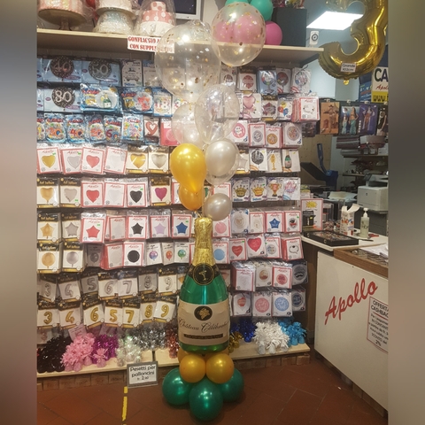 Decorazione di palloncini bottiglia con bollicine | Grandi Sconti | Apollo -  Il tuo dream shop a Lugano
