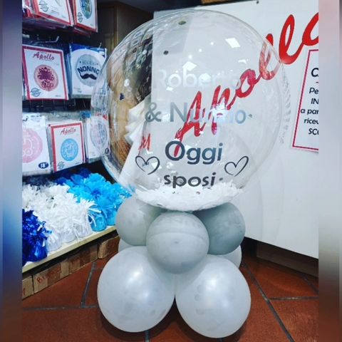 Decorazione di palloncini per matrimonio bubble con scritta | Grandi Sconti | Apollo -  Il tuo dream shop a Lugano