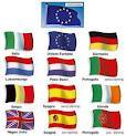 Bandiere di calcio europei