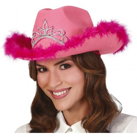 Cappello cow girl rosa