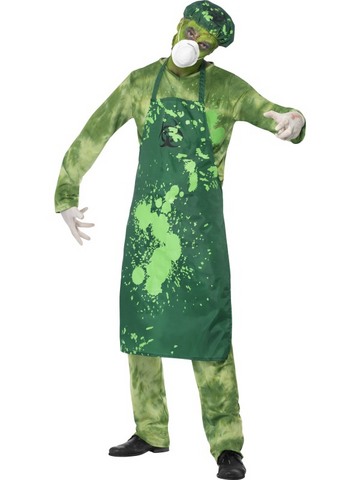 Costume di halloween zombie radioattivo