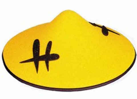 Cappello cinese giallo