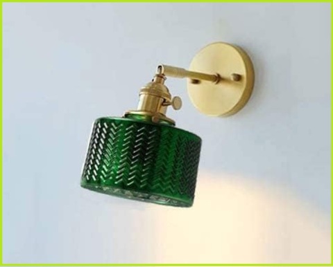 Lampada verde applique