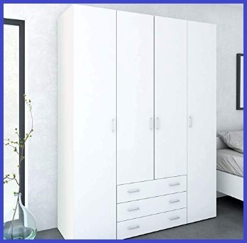 Armadio Bianco Con 4 Ante