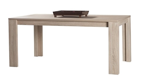 Tavolo Fisso In Rovere Marrone Chiaro