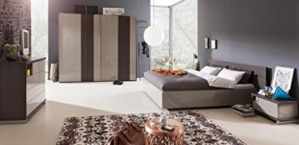 Camera da letto completa e in rovere nobile in grigio