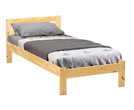 Letto singolo in legno massiccio