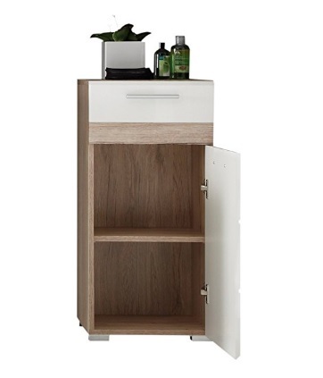 Mobiletto classico con effetto legno di rovere