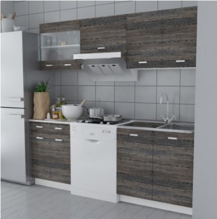 Cucina componibile wenge su misura