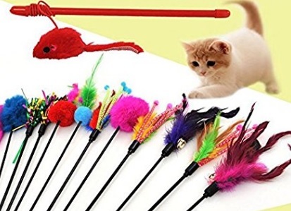 Gatti Accessori Giochi Bacchette Colorate