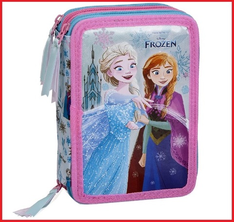 Astuccio scolastico con musica del famoso cartone frozen