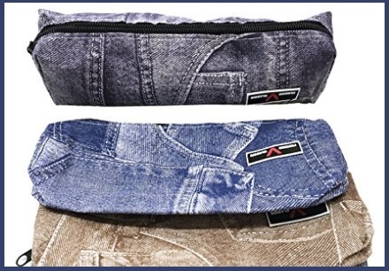 Astuccio denim in jeans portapenne