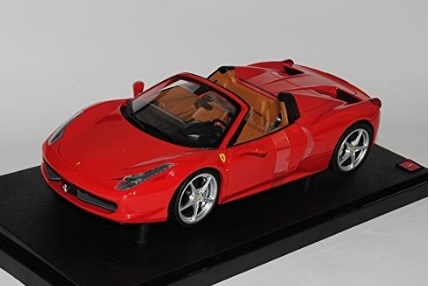 Modellino ferrari spider rosso in scala 1/18