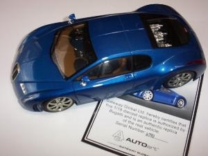 Bugatti chiron blue da collezione