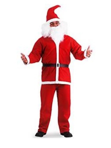 Costume Classico Di Babbo Natale Taglia Unica