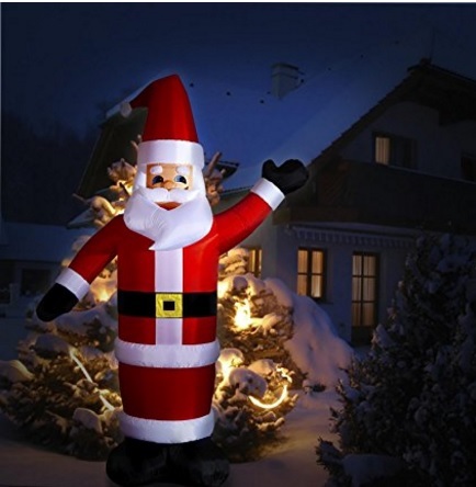 Babbo Natale Gigante E Gonfiabile Da Giardino