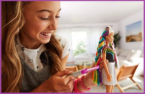 Barbie arcobaleno glitter