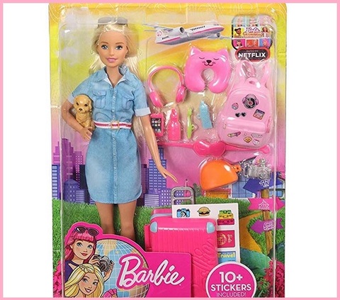 Barbie con cane che fa i cuccioli