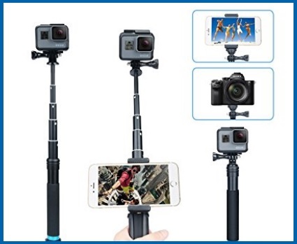 Bastone per selfie gopro con rotazione