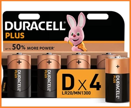 Batterie torcia duracell