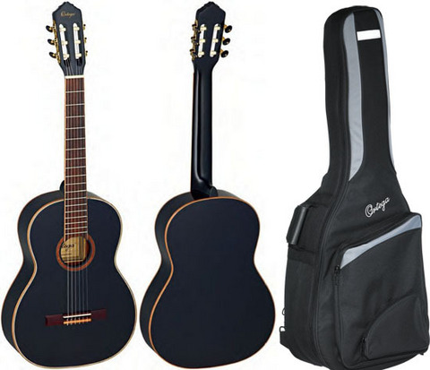 Ortega r221bk chitarra classica nera