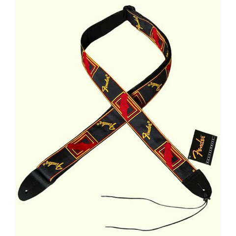 Tracolla fender blk yel red