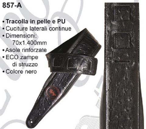 Tracolla in pelle per chitarra elettrica