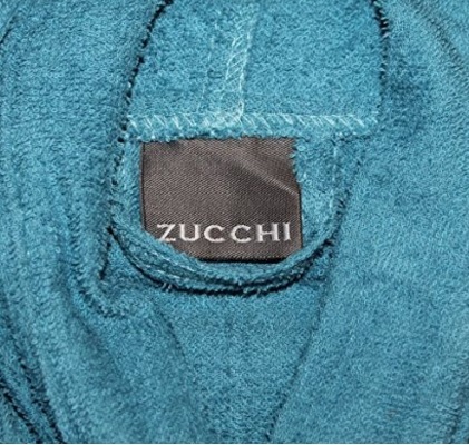 Accappatoio zucchi in cotone azzurro