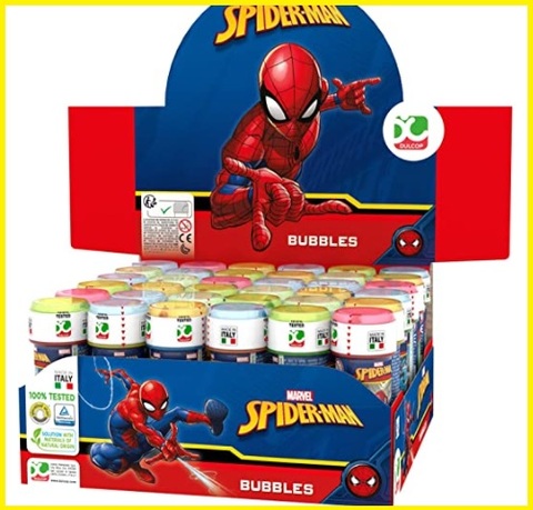 Bolle di sapone spiderman 36 pezzi