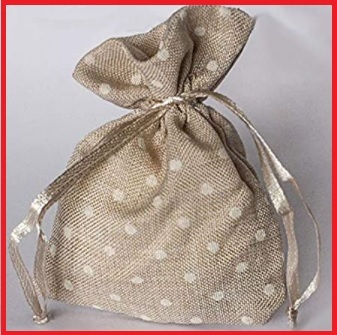 Sacchetti bomboniere in cotone a pois