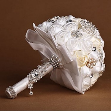 Bouquet Elegante E Raffinato Con Perle Finte