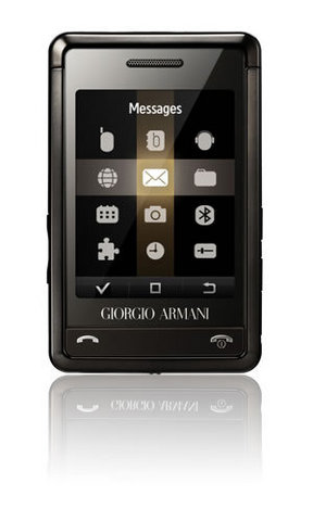 Samsung armani sgh p520 black / silver