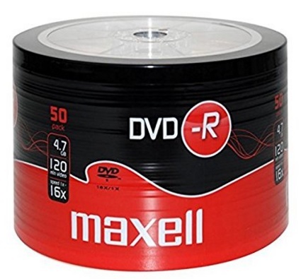 Maxell dvd-r 4.7 gb 50 pezzi