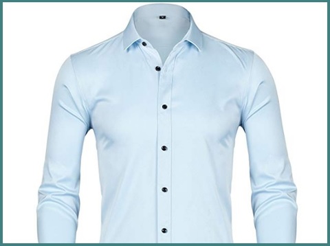 Camicia Slim Fit Azzurra Casual