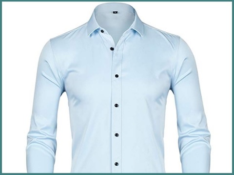 Camicia slim fit azzurra casual